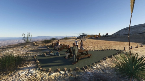 Red Rock Canyon Helicopter Landing Pad
