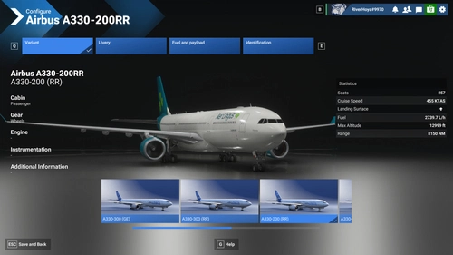 Remove VIP Variants iniBuilds A330