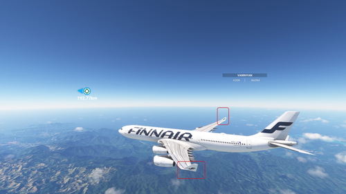 Repaint liverie FINNAIR  A340 -300 LatinVRF ( FICTIONAL ) .