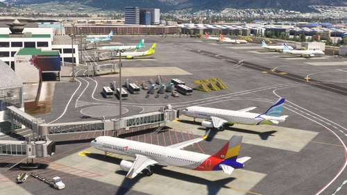 RKPK Busan Gimhae - FSLTL Static Aircraft (SamScene3D)