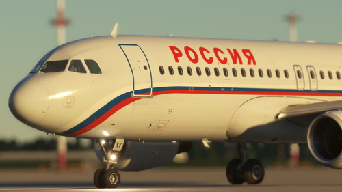 Rossiya | EI-DXY | Fenix A320 V2 | 8K Textures | CRT