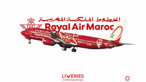 Royal Air Maroc CN-MAX CAF25 Special Livery  w/ 3D Cabin | iFly 737 MAX 8 [SD]