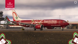 Royal Air Maroc CN-MAX CAF25 Special Livery  w/ 3D Cabin | iFly 737 MAX 8 [SD] thumbnail 14