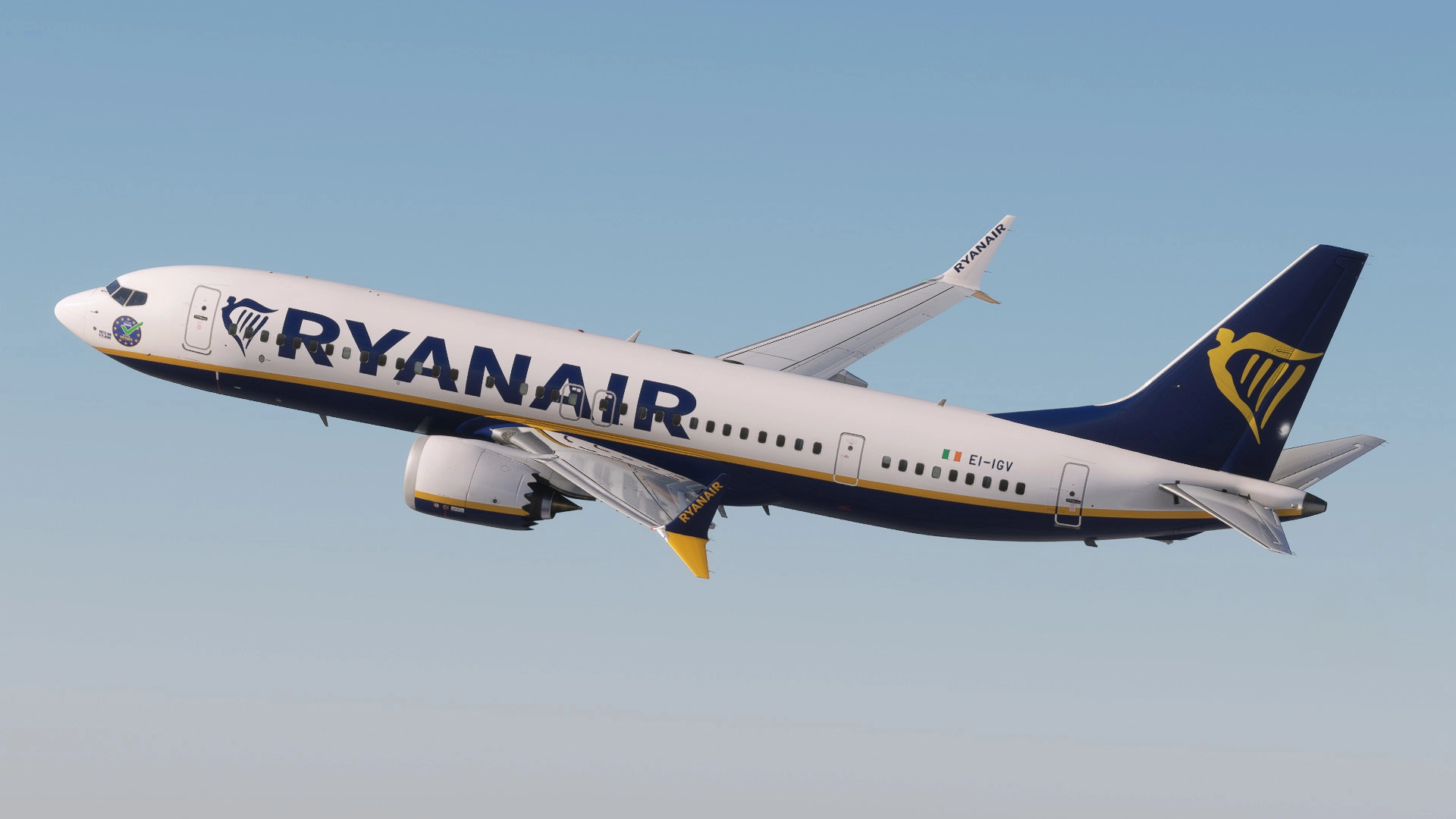 Ryanair (Pack 1) w/ Cabin - iFly 737 MAX8 - Image 1