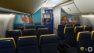 RYANAIR Pack w/ 3D Full Economy Cabin | iFly 737 MAX 8 thumbnail 11