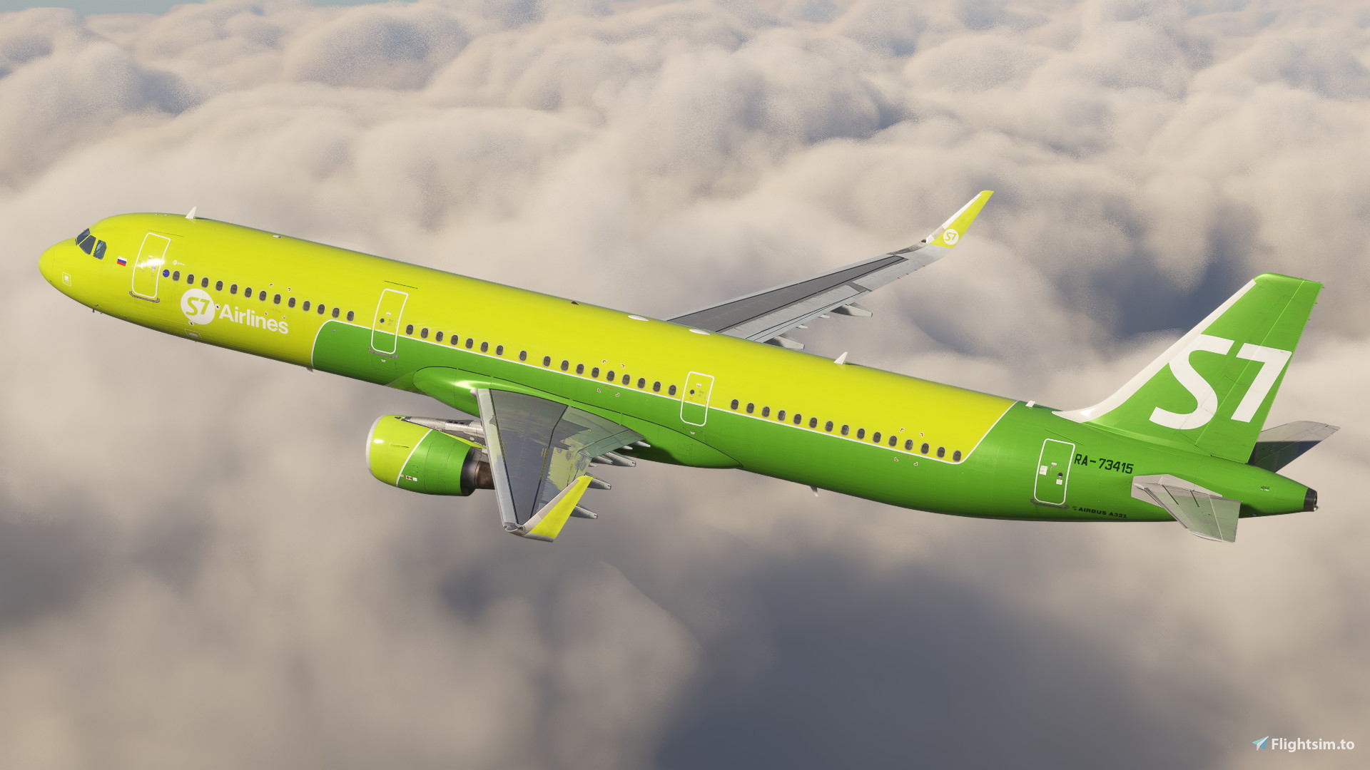 S7 Airlines | Pack w/ Cabin | Fenixsim Airbus A321 - Image 1