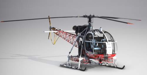 SA315B Lama  HB-XTO airglaciers Paket