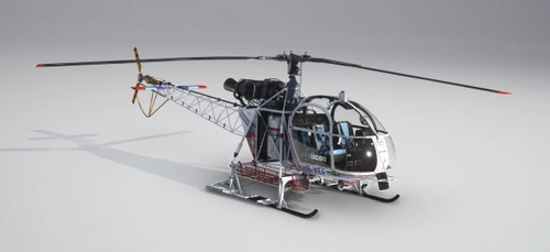 SA315B Lama HB-XEF airglaciers Paket