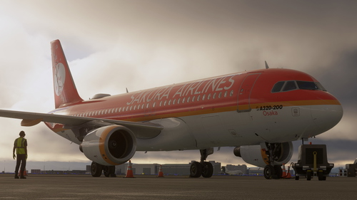 Sakura Airlines - Fenix A320 - "Osaka" - JA999S - 8K