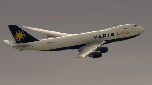 Salty 747-8F VARIG LOG PR-VLO Fictional
