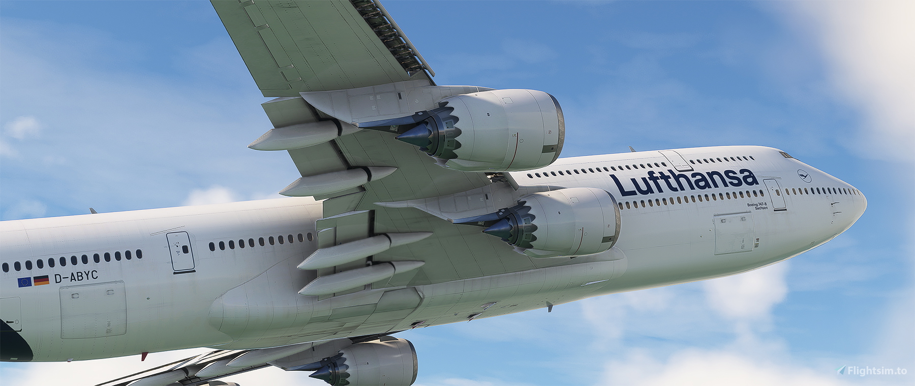 Salty 747-8i Lufthansa D-ABYC weathered. for Microsoft Flight