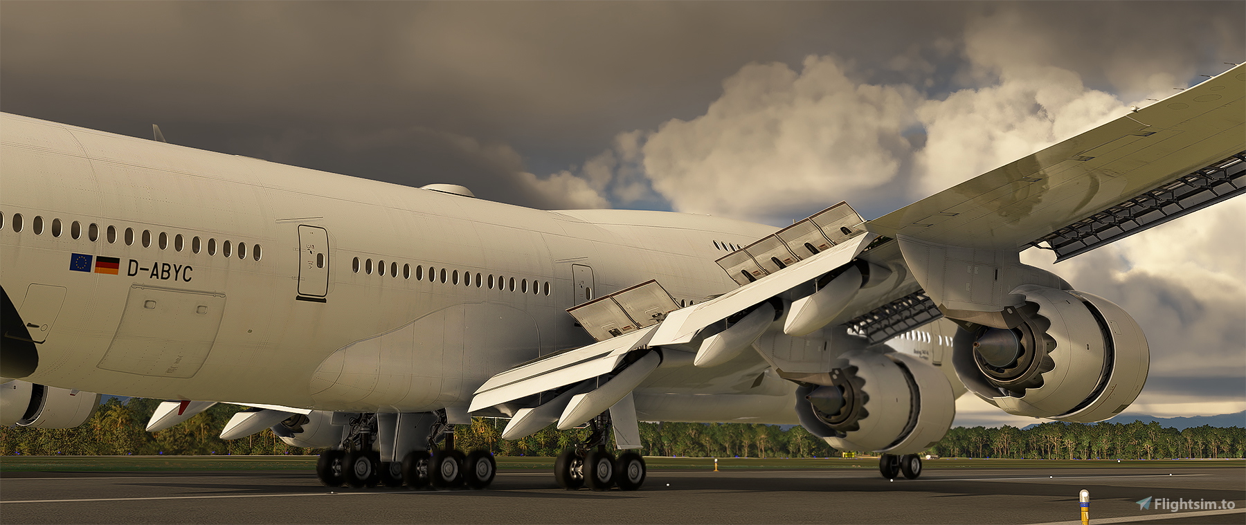 Salty 747-8i Lufthansa D-ABYC weathered. for Microsoft Flight