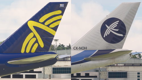 Salty Boeing 747-8i — PLUNA