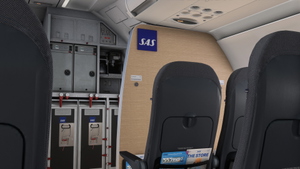 SAS Scandinavian Airlines | Pack w/ Cabin | Fenixsim Airbus A319 thumbnail 6