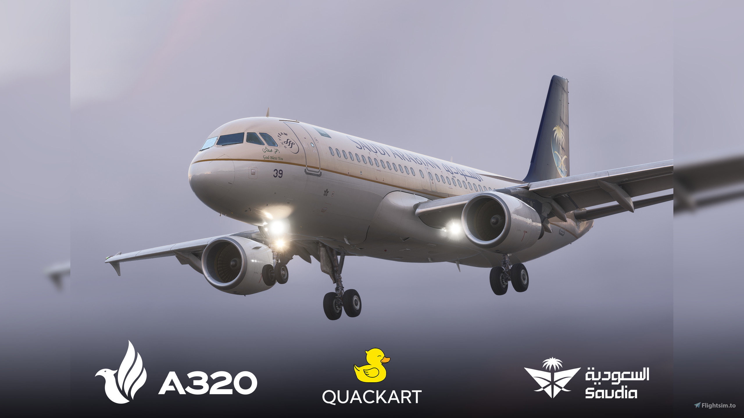 Saudi Arabian Airlines HZ-AS39 | Fenix A320 のために Microsoft