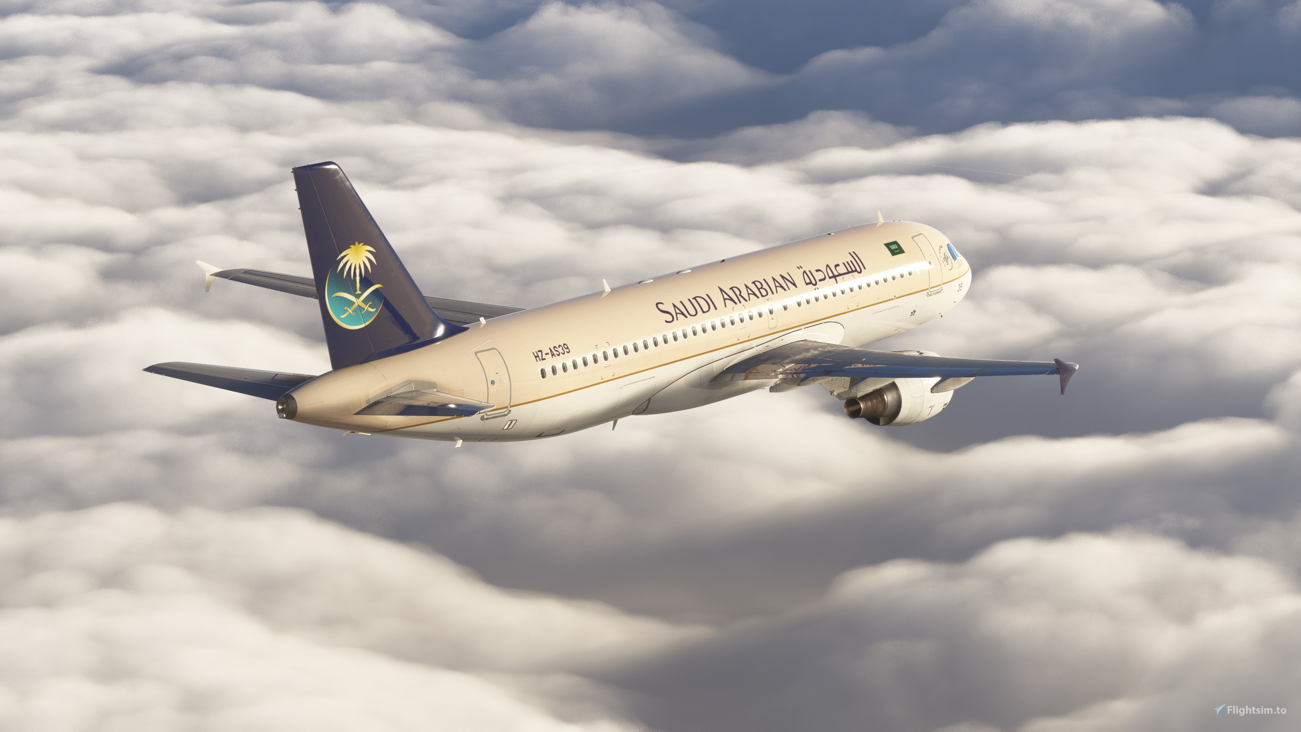 Saudi Arabian Airlines HZ-AS39 | Fenix A320 のために Microsoft