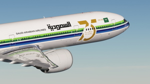 Saudia (HZ-AK28 - Retro design) - PMDG 777-300ER thumbnail 1