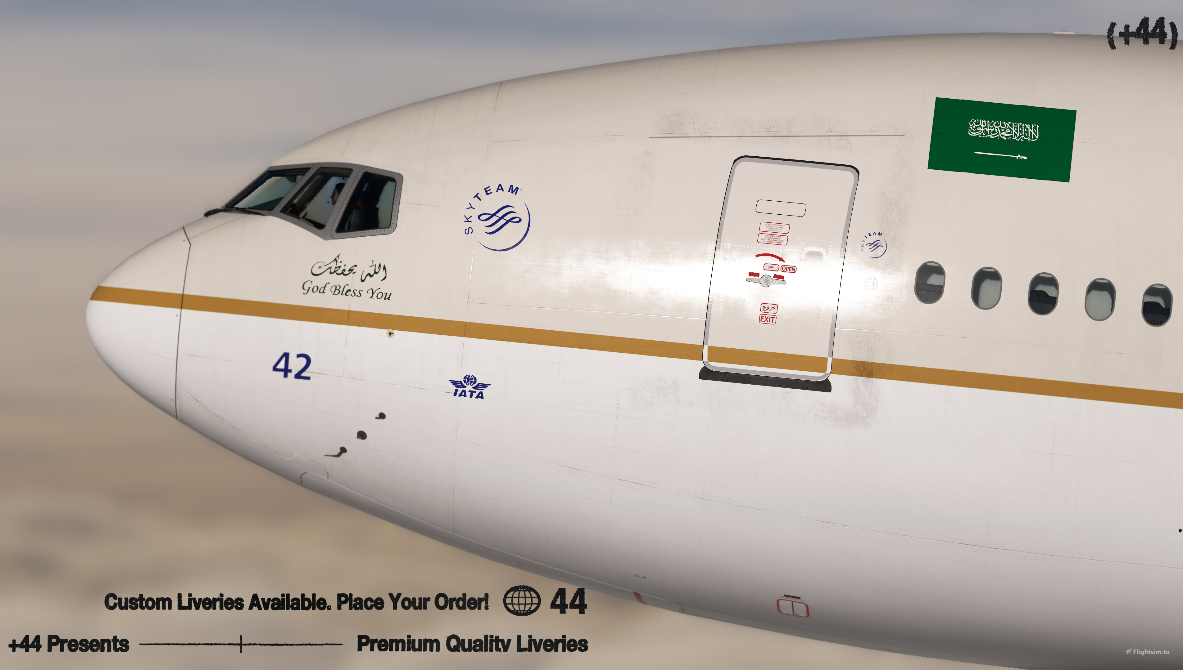 SAUDI ARABIAN AIRLINES BOEING777す Saudi Arabian Airlines Boeing 777-300ER (HZ-AK26)-pushback