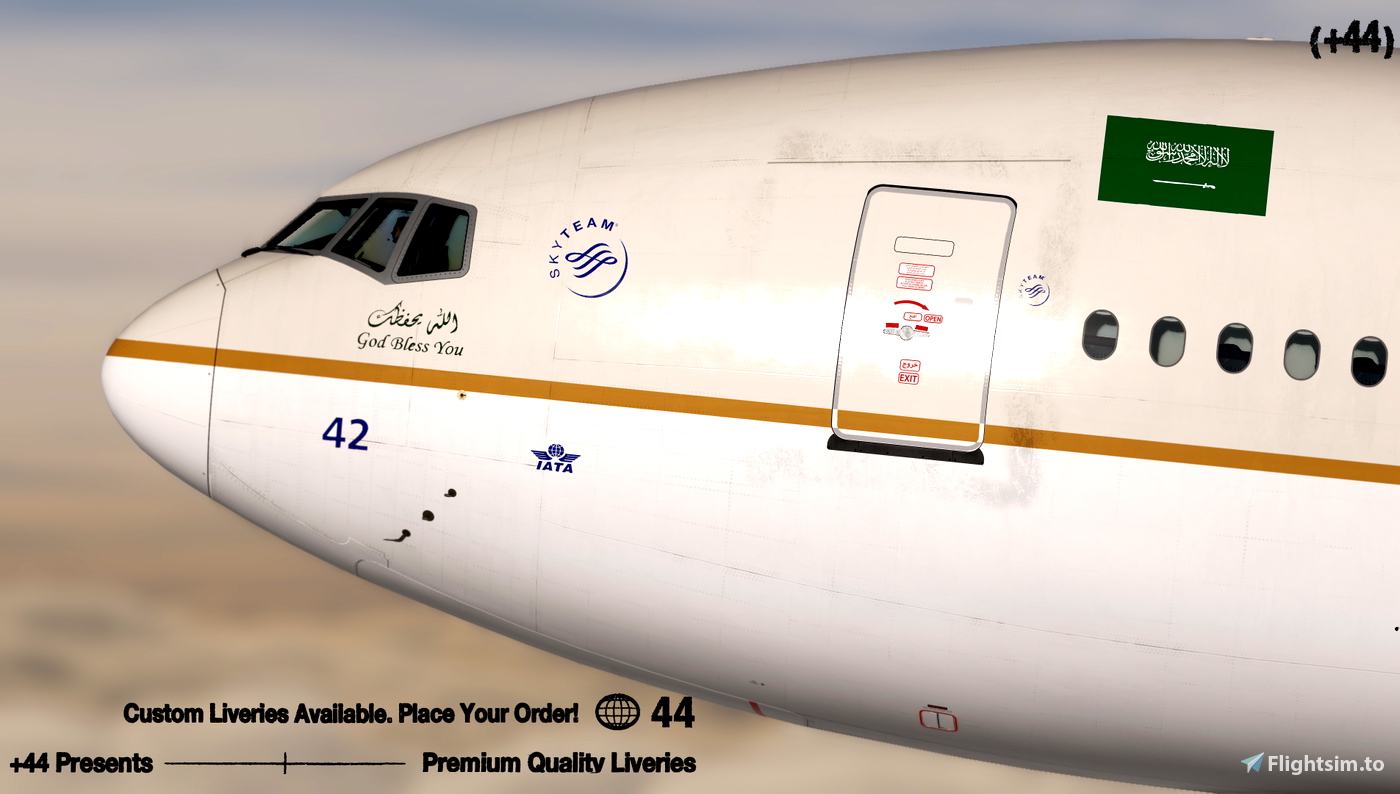 Threads - Saudia (HZ-AK42) PMDG 777-300ER - 8K 对于 Microsoft Flight ...