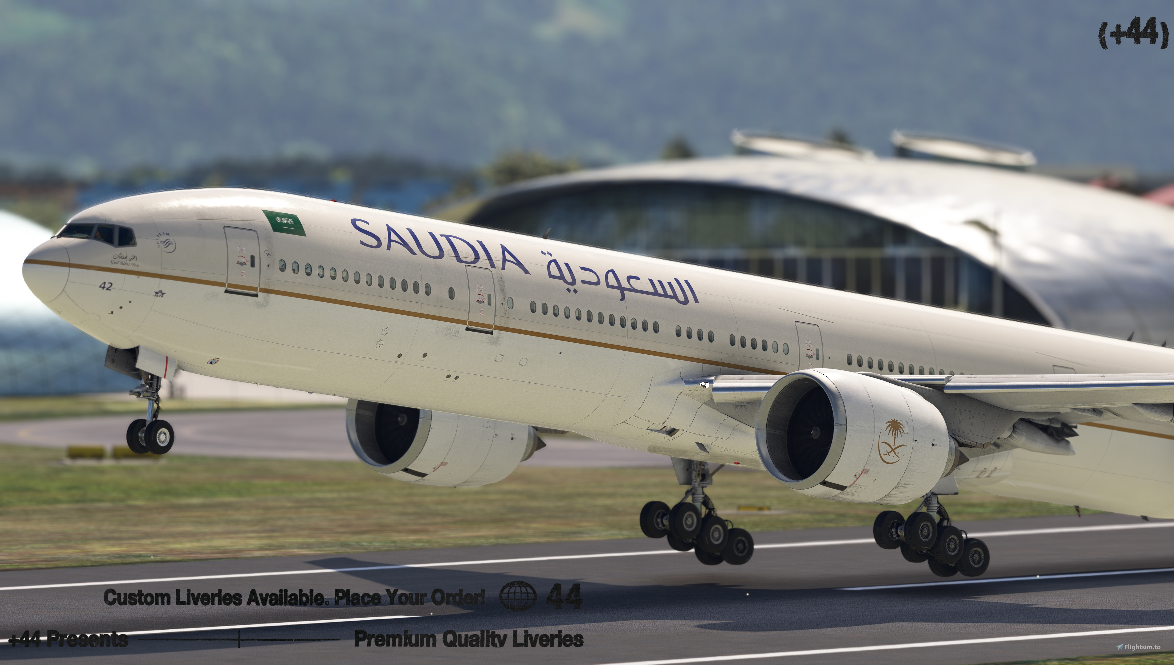 Saudia (HZ-AK42) PMDG 777-300ER - 8K for Microsoft Flight
