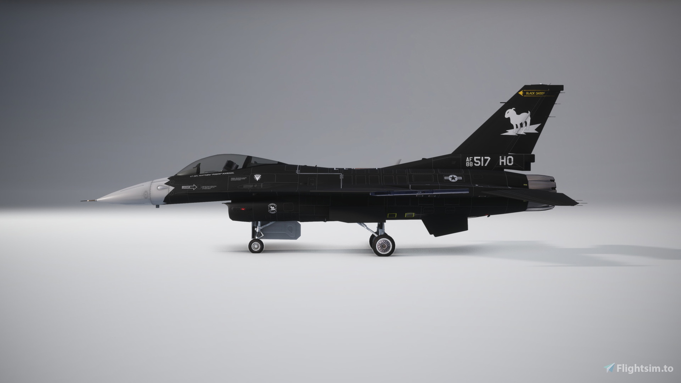 SC Designs F16C 8th Fighter Squadron "Black Sheep" 对于 Microsoft Flight