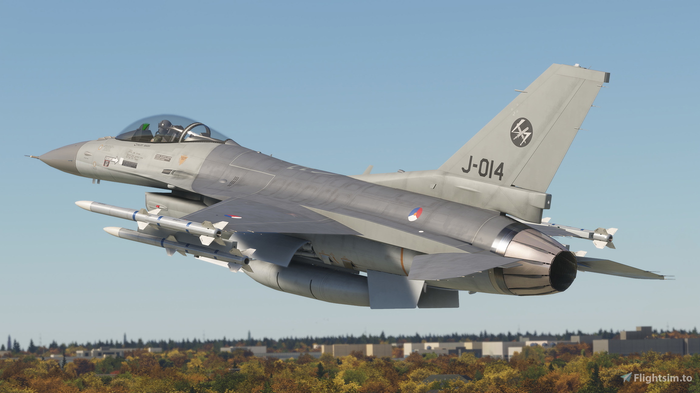 SC Designs F-16C RNLAF J-014 Repaint for Microsoft Flight Simulator | MSFS
