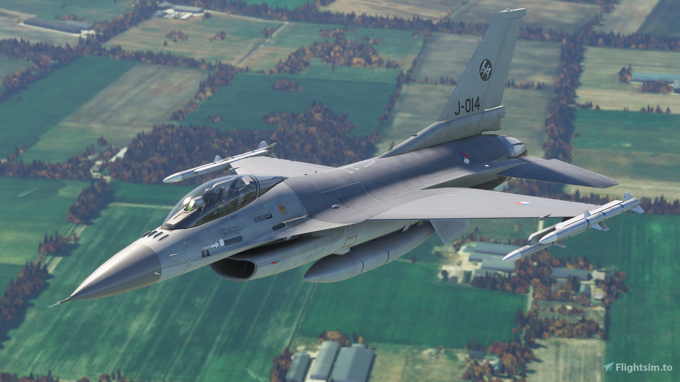 SC Designs F-16C RNLAF J-014 Repaint for Microsoft Flight Simulator | MSFS