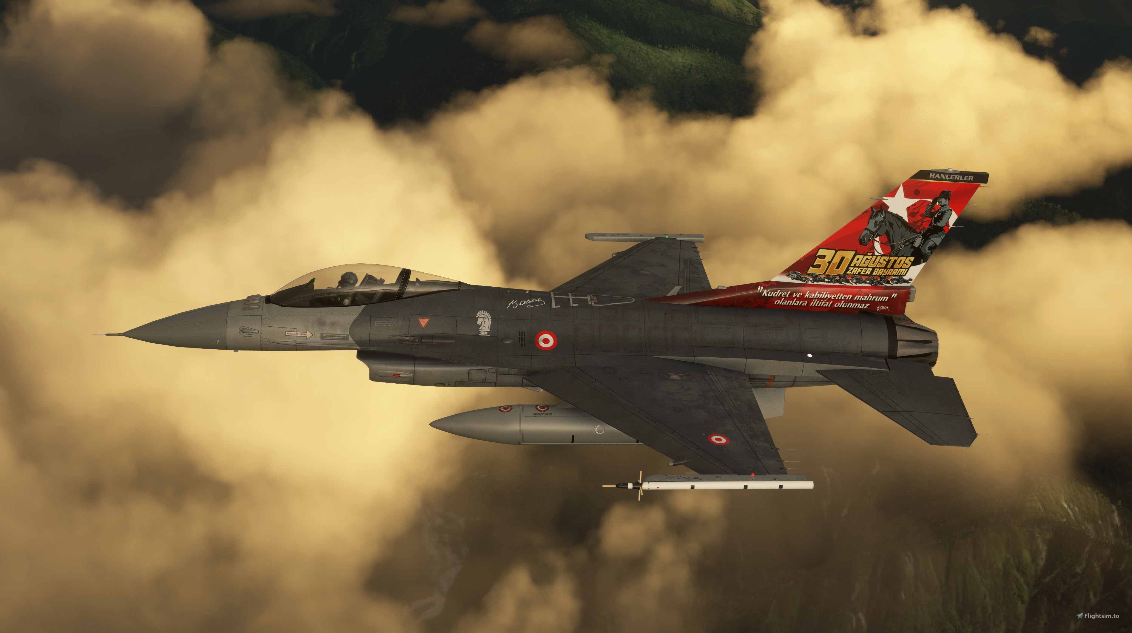 SC Designs F-16 Liveries のために Microsoft Flight Simulator