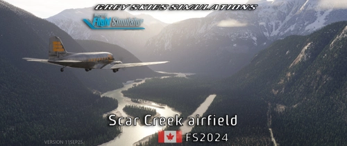 Scar Creek Airfield, British Columbia BC, Canada (CBA7) + Plummer Hut