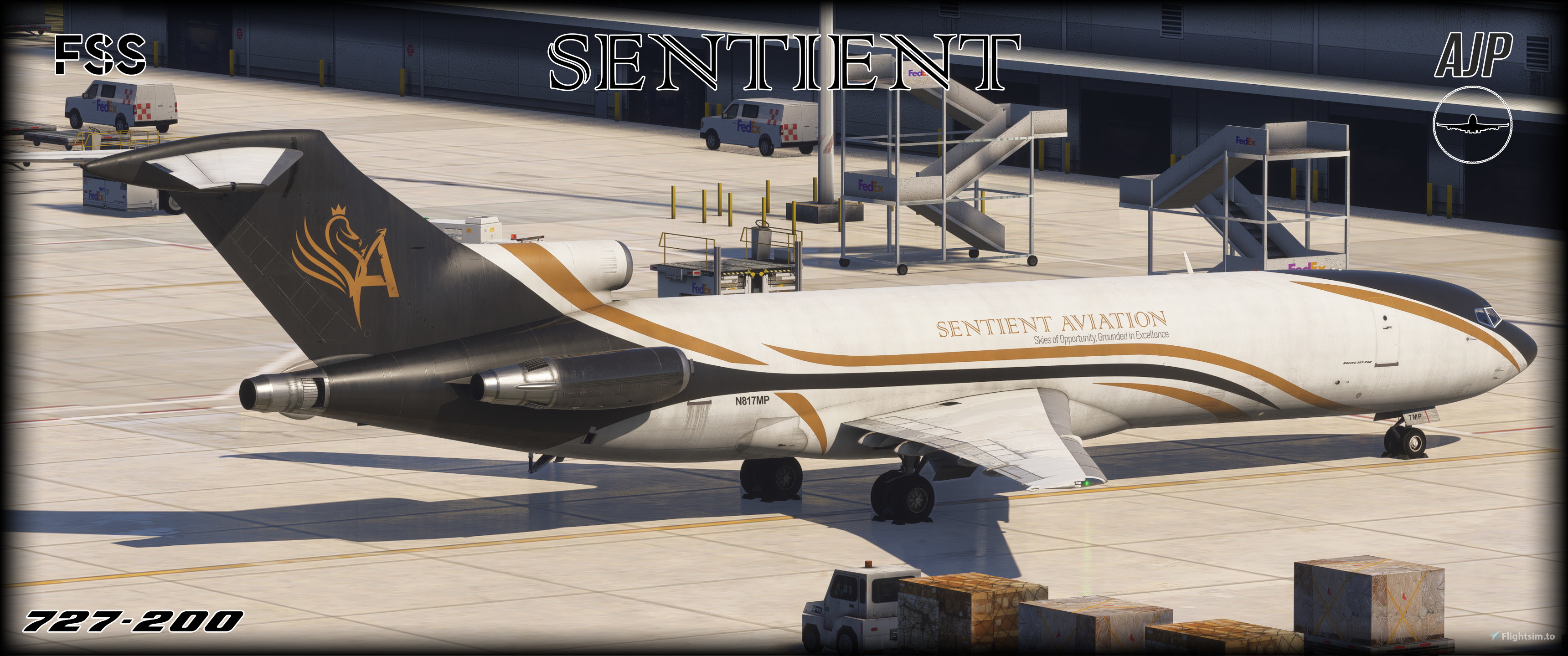 Sentient Aviation - 2-Pack - Boeing 727-200F - Fictional
