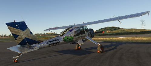 Siceman eSTOL Wilga Bare Metal Livery