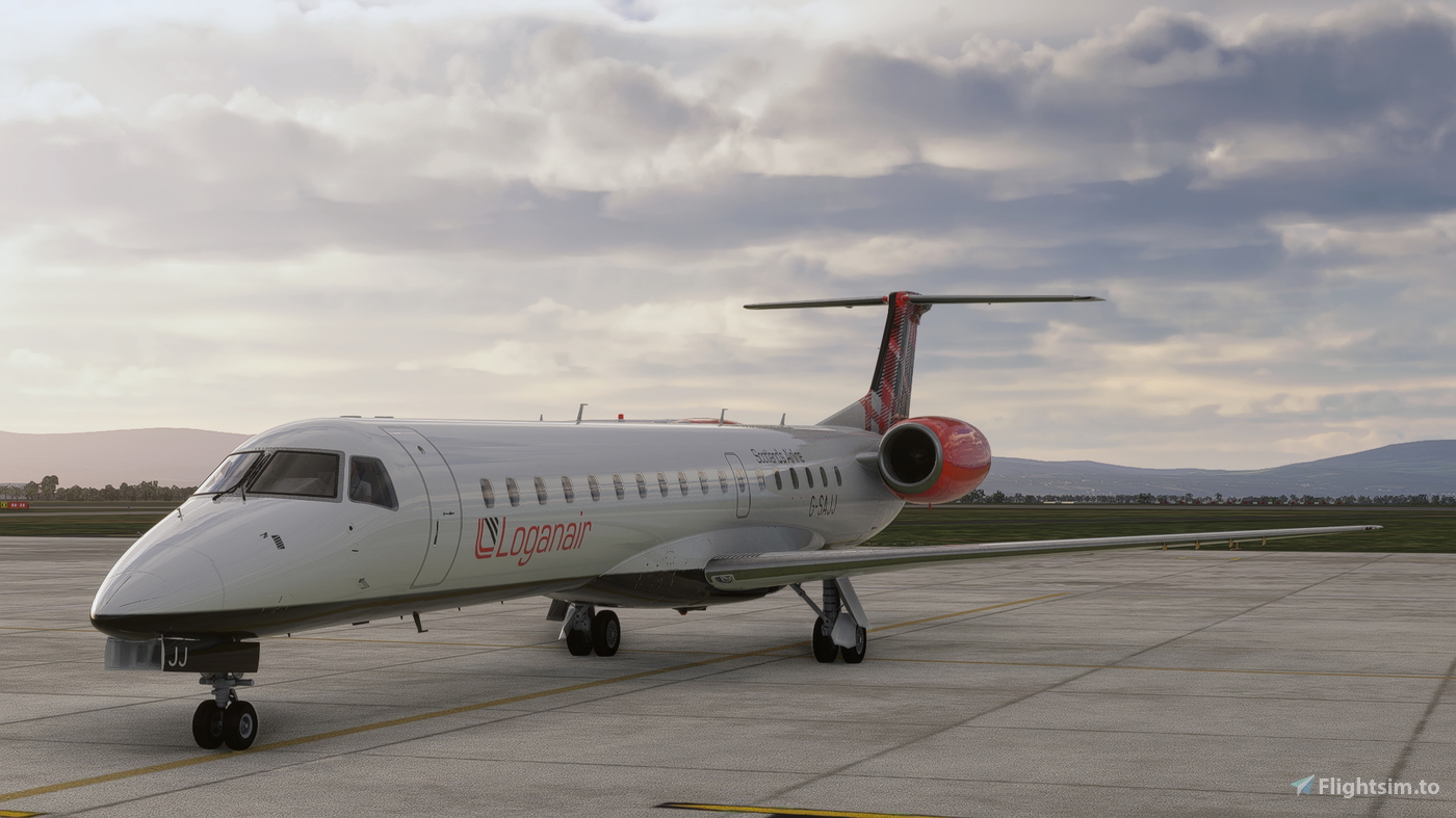Sim Federation Loganair Embraer 145 G-SAJJ para Microsoft Flight ...