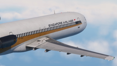 Singapore Airlines 727 (9V-SGH) w/Cabin | FlightSim Studio B727