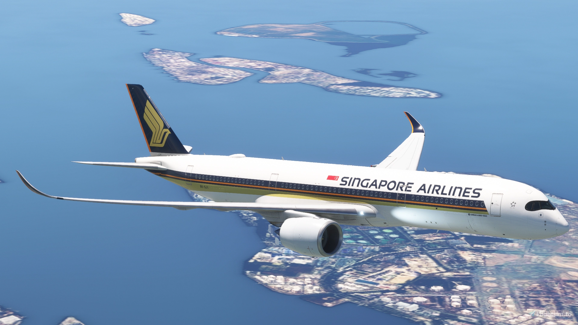 Singapore Airlines 9V-SJI A350-900 for Microsoft Flight Simulator