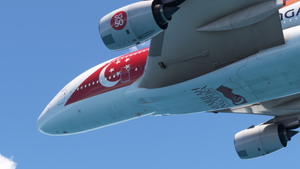 Singapore Airlines 9V-SKI Singapore's 50th  | FlyByWire A380-800 | 4K thumbnail 3