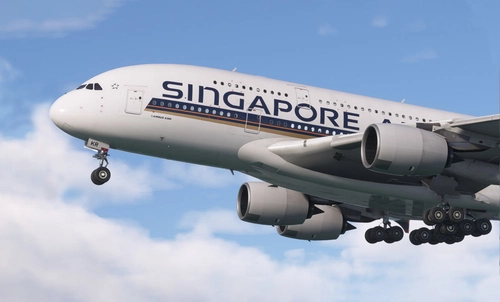 Singapore Airlines 9V-SKR | FlyByWire A380-800 | 4K