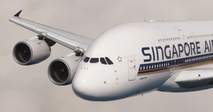 Singapore Airlines 9V-SKR | FlyByWire A380-800 | 4K thumbnail 6