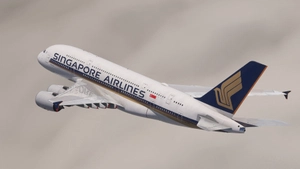 Singapore Airlines 9V-SKR | FlyByWire A380-800 | 4K thumbnail 2
