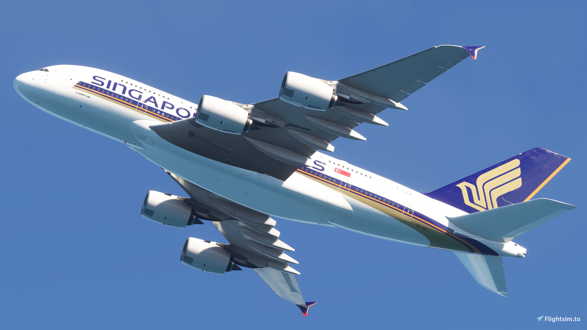 Singapore Airlines 9V-SKV FlyByWire A380 [raimbotrax][8K
