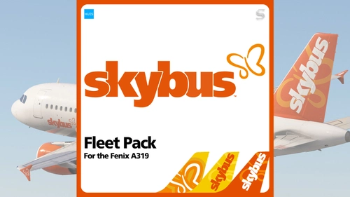 Skybus Airlines Livery Pack | Fenix A319 V2 | 8K & 4K