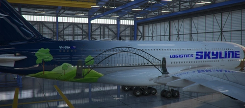 Skyline Logistics Airbus A380 Sunrise Serenity
