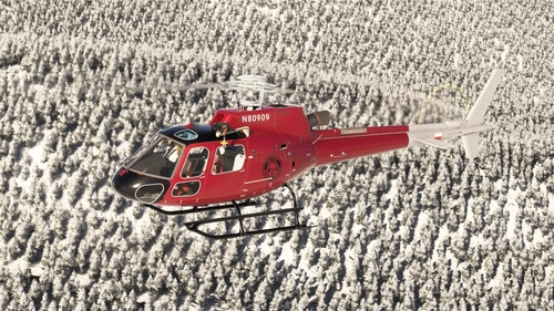SkyOps Red Livery for the Asobo H125! 