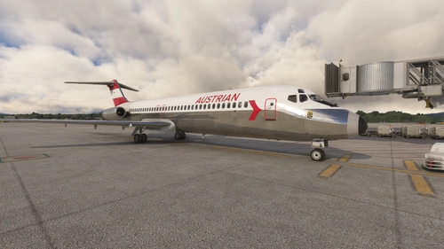 Skysim DC-9 Austrian Airlines OE-LDA