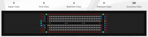 SLC Cabin Layout FENIX A320 with 180 Seats - Economy Only