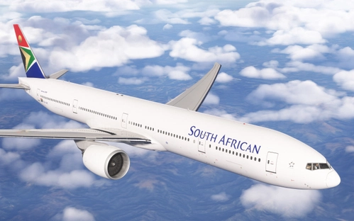 South African Airways Boeing 777-300ER PMDG ZS-SKZ Fictional Small Titles