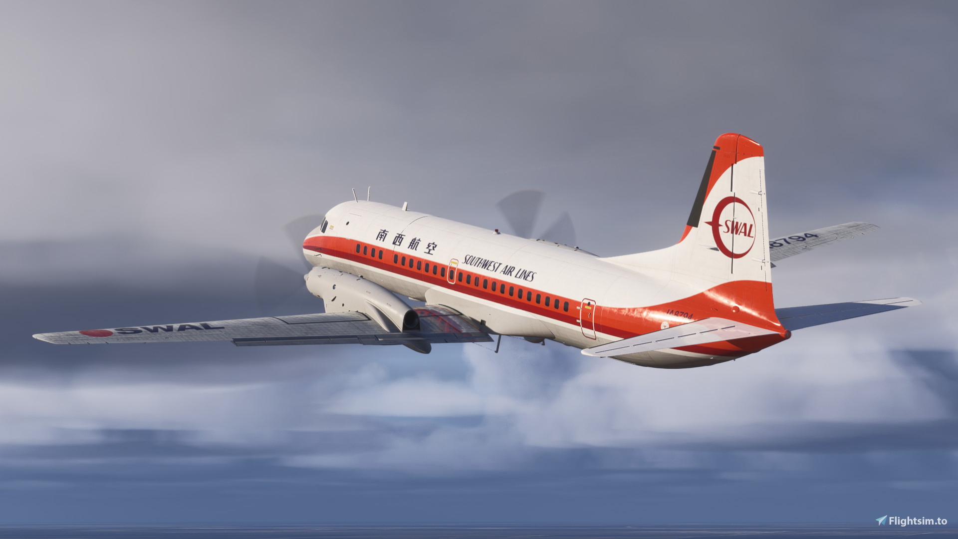 Southwest Air Lines | JA8794 | YS-11 - Aircraft Liveries for MSFS