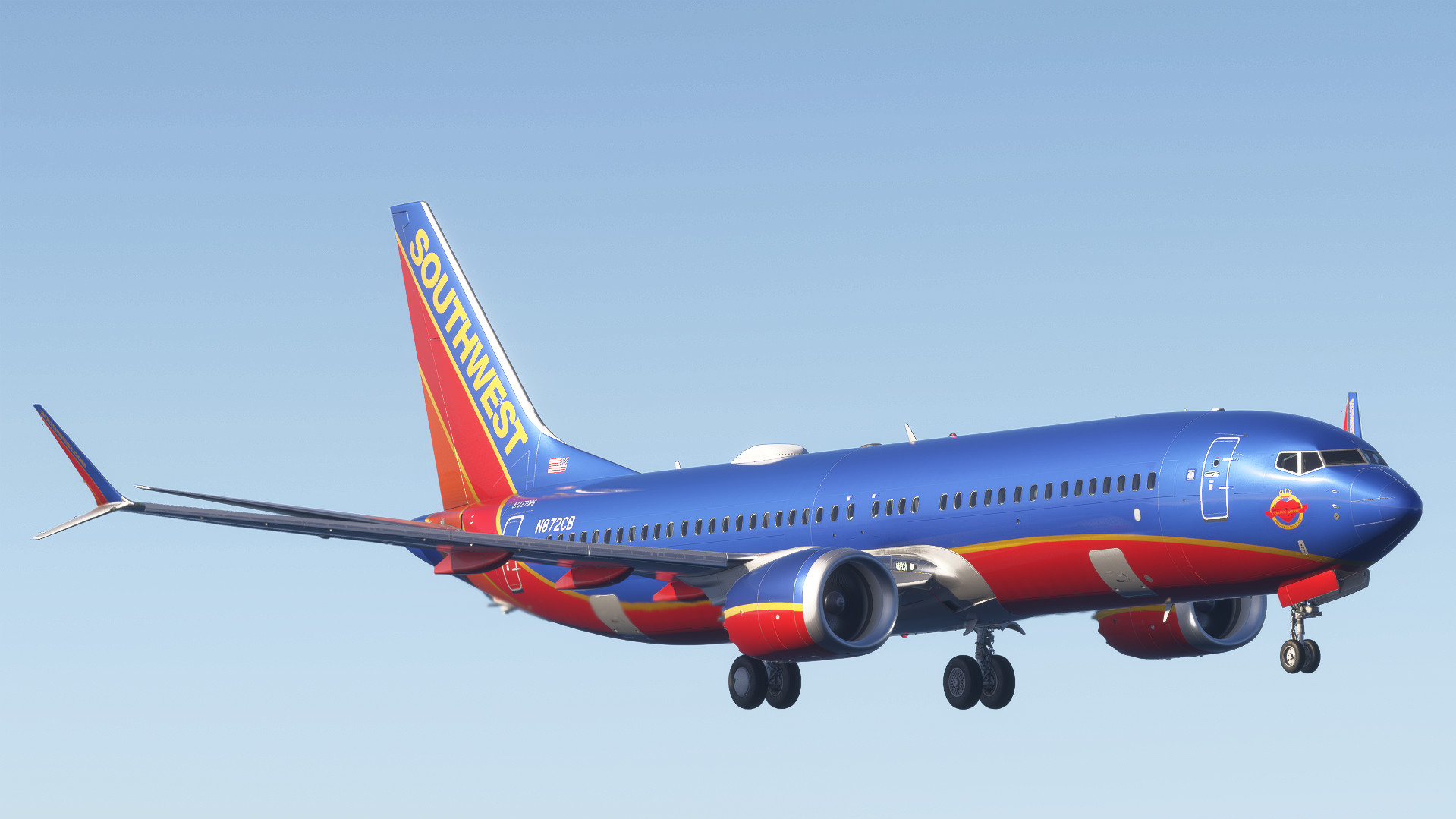 Southwest Airlines | Canyon Blue Retro Livery | B737max8 | 8k | Konrad5987 - Image 1