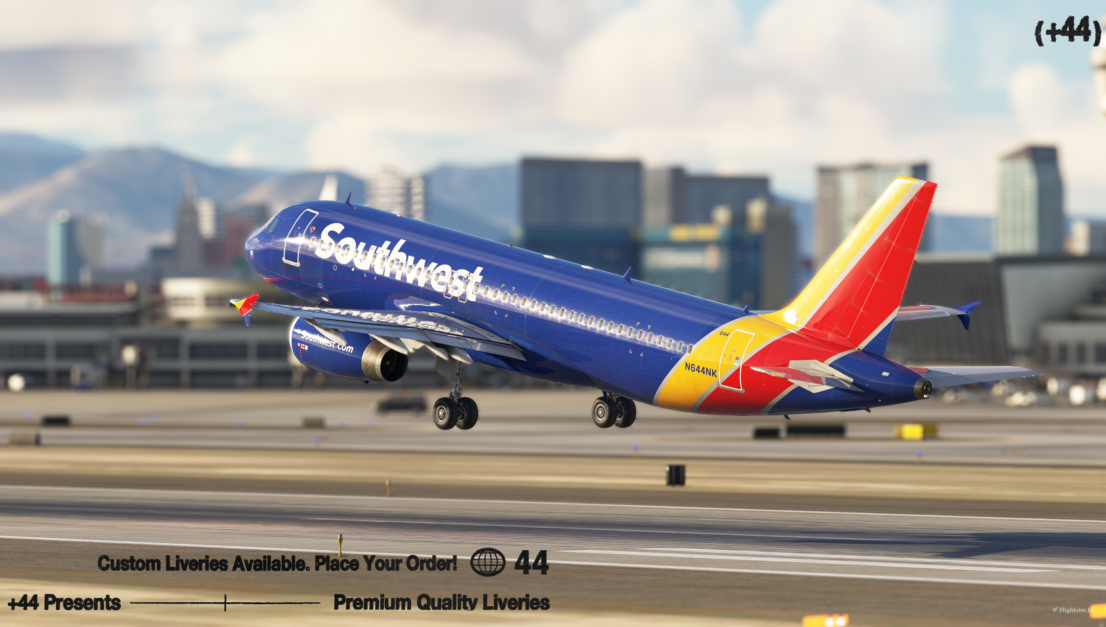 Southwest (N644NK) Fenix A320 IAE - 8K for Microsoft Flight