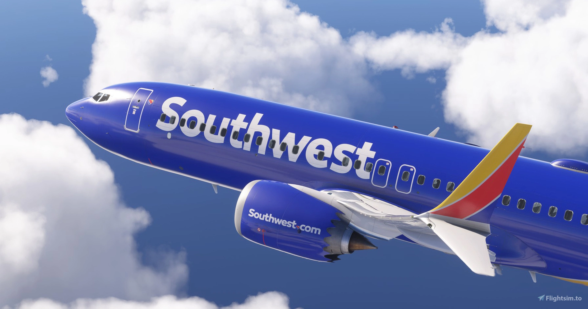 Southwest - N8705Q | Asobo 737-8MAX | 8K | Heart One - Image 1