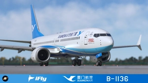 [SPECIAL] iFly 737 Max Xiamen Airlines 厦门航空 "2000th Boeing Aircraft for China" B-1136 thumbnail 1
